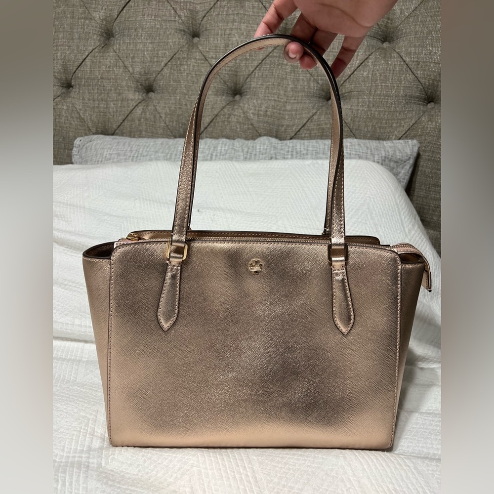 Tory Burch Metallic Pink Tote